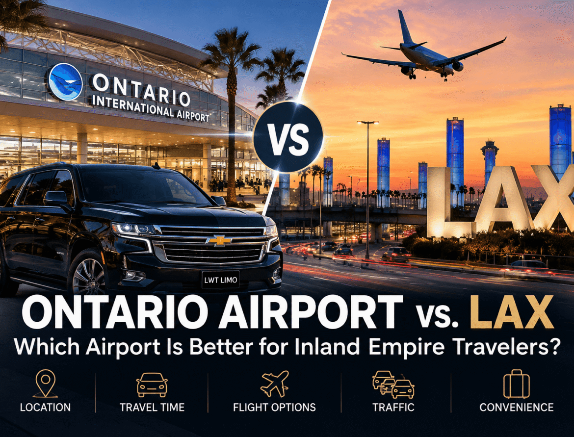 Ontario Airport vs LAX transportation for Inland Empire travelers